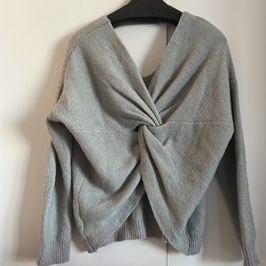 Adorable twist-back sweater